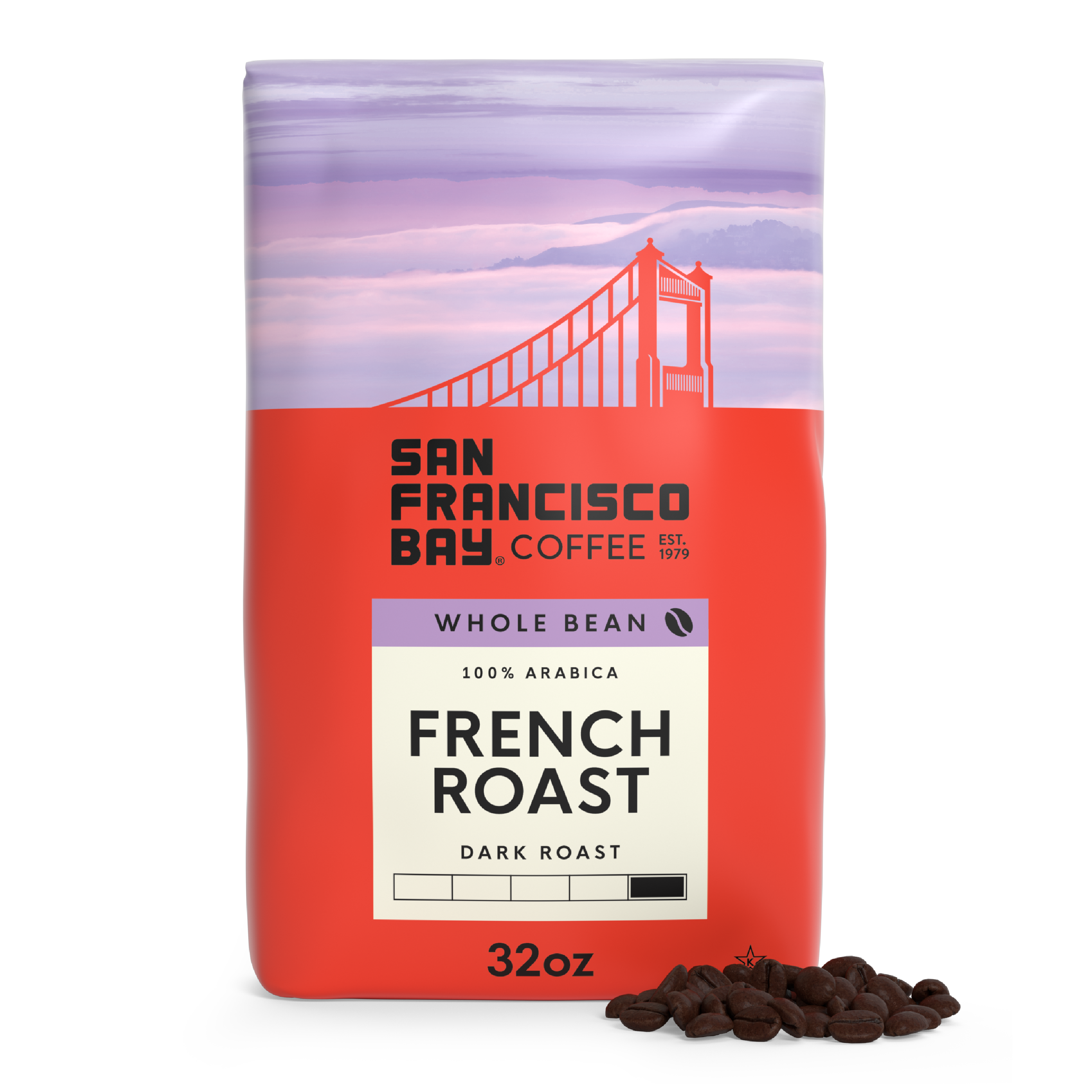 Dark French Roast Whole Bean Coffee, 2 lb Bag | SF Bay Coffee
