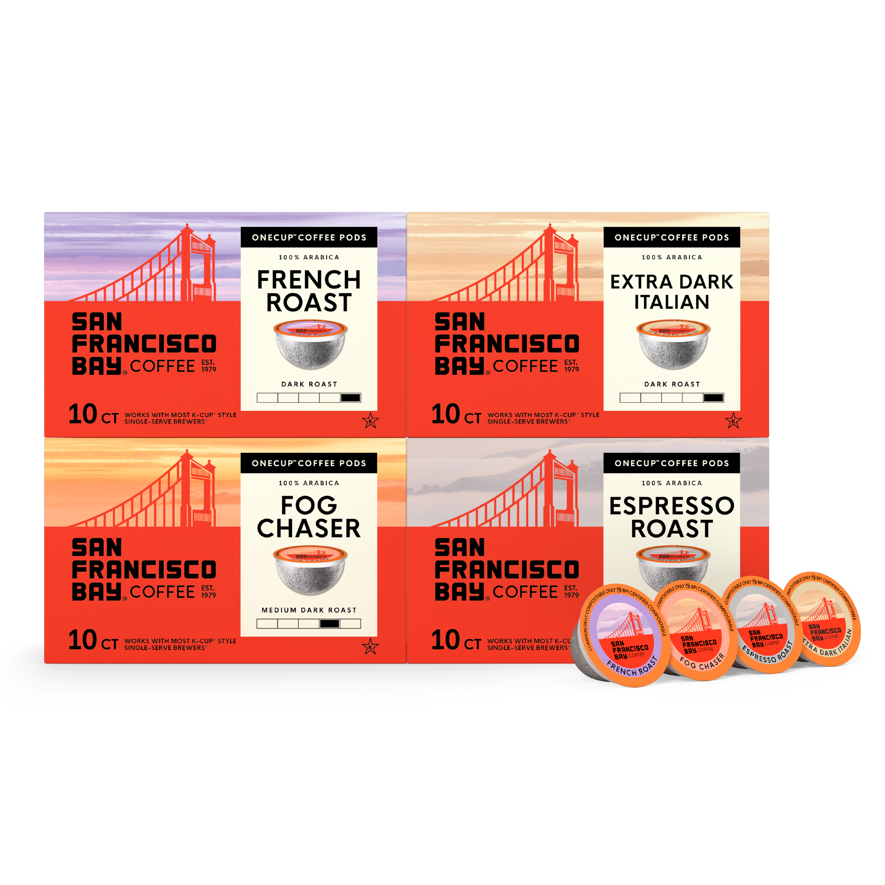 Dark Roast Coffee Pods Variety Pack | SF Bay Coffee