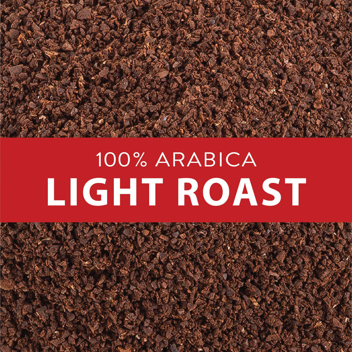 100% Arabica. Light roast.