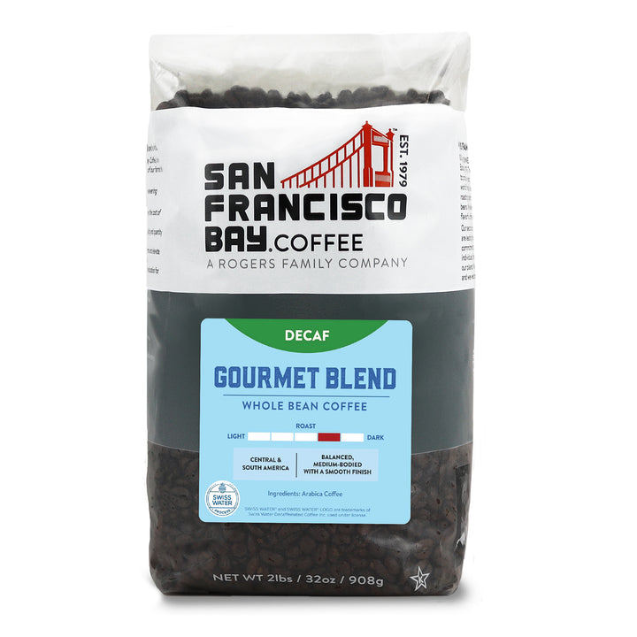 Decaf Gourmet Blend Whole Bean, 2 lb Bag
