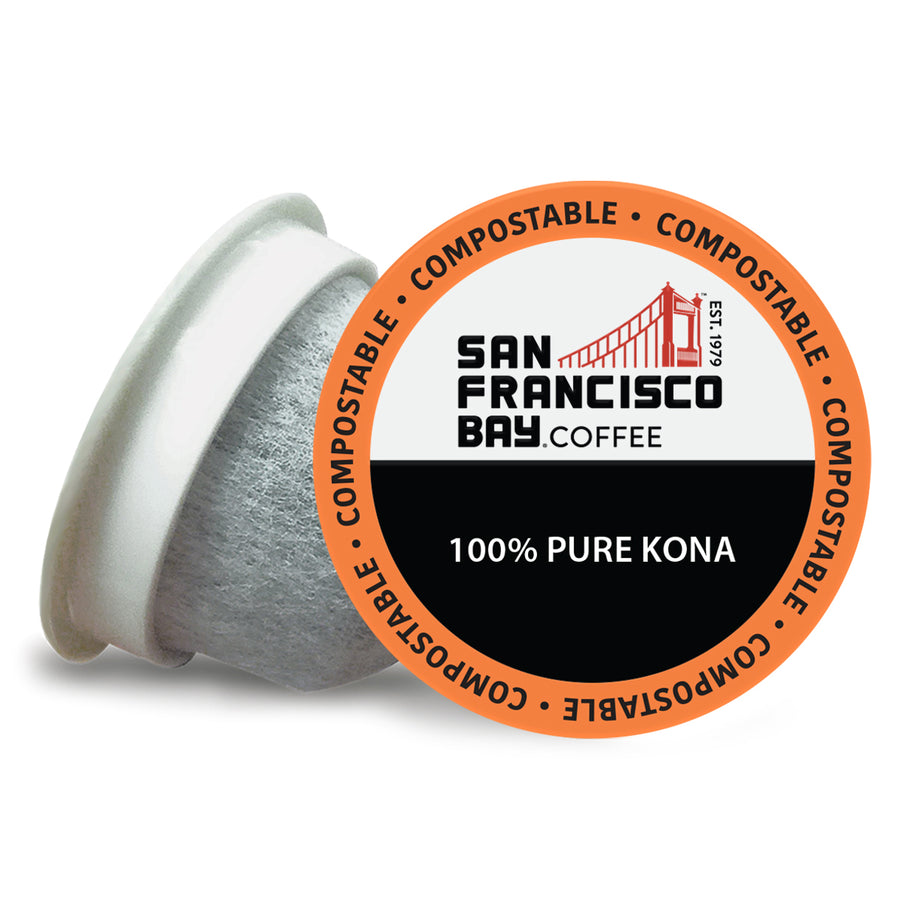 100% Pure Kona Coffee Specialty OneCUP™ Pods, 30 Count - San Francisco Bay Coffee