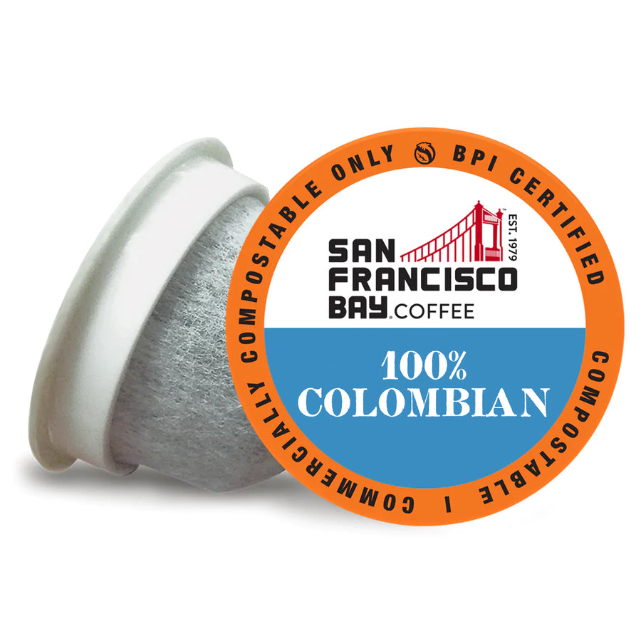 100% Colombian One Cup Coffee Pod - San Francisco Bay Coffee