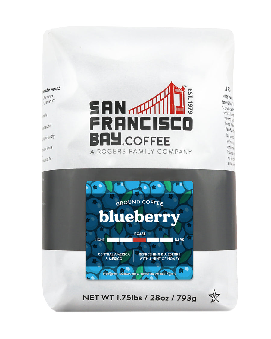 Blueberry, Ground, 28 oz Bag - San Francisco Bay Coffee