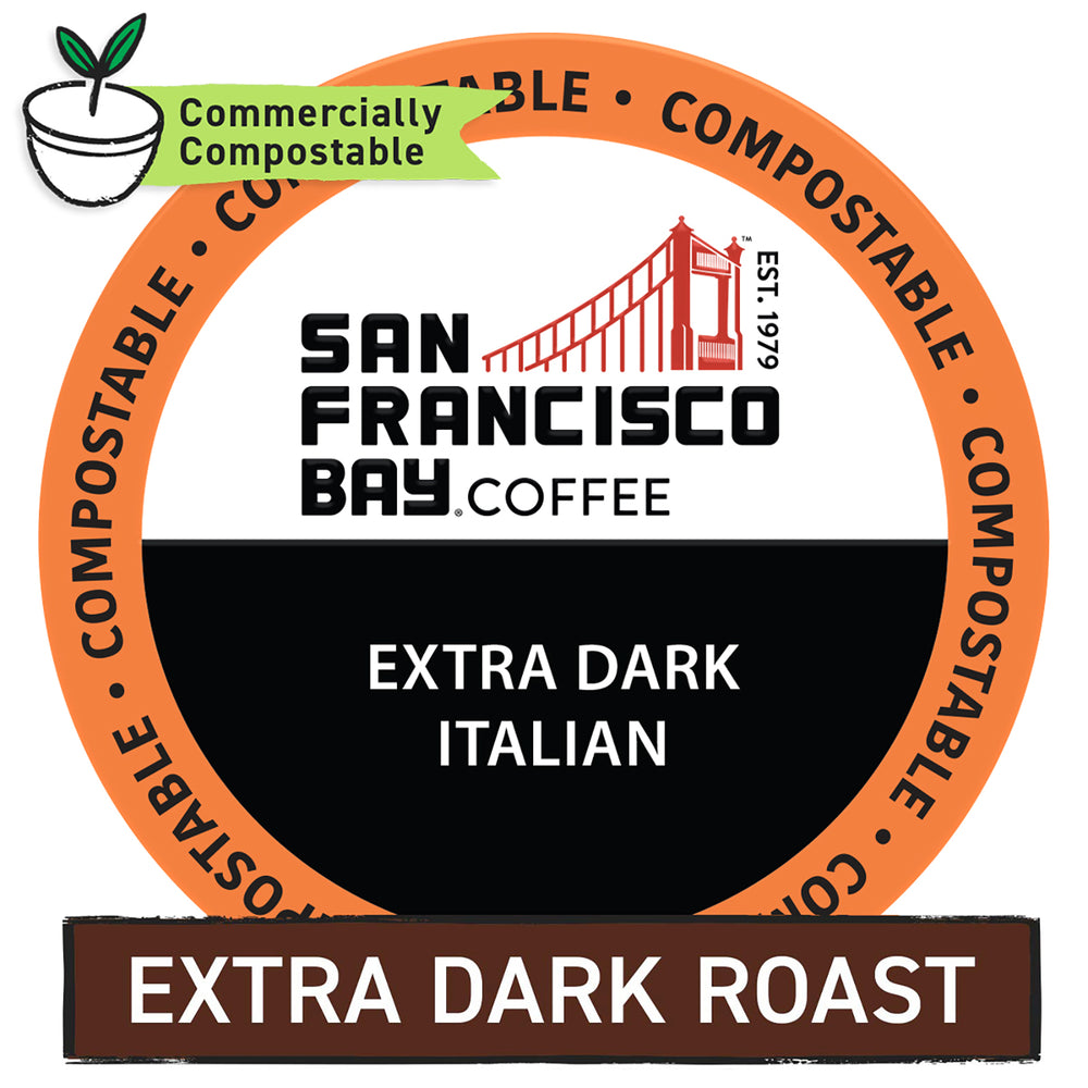 Extra Dark Italian Roast OneCUP™ Pods, 80 Count - San Francisco Bay Coffee