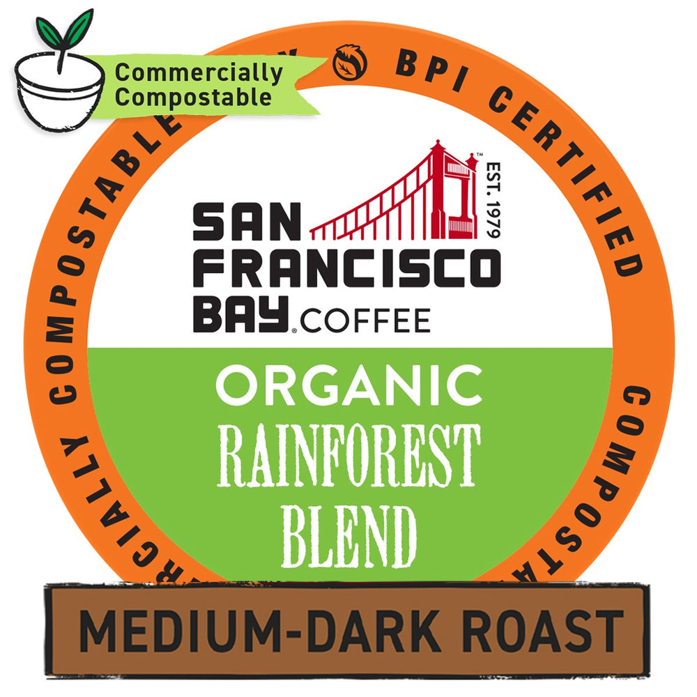 Organic Rainforest Blend Single Wrap OneCUP™ Pods, 50 Count - San Francisco Bay Coffee