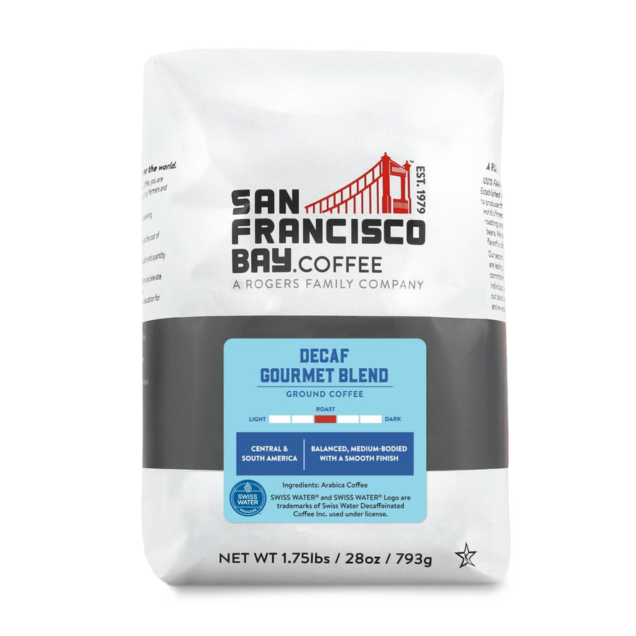 Decaf Gourmet Blend, Ground, 28 oz Bag - San Francisco Bay Coffee