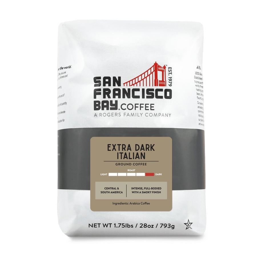 Extra Dark Italian, Ground, 28 oz Bag - San Francisco Bay Coffee