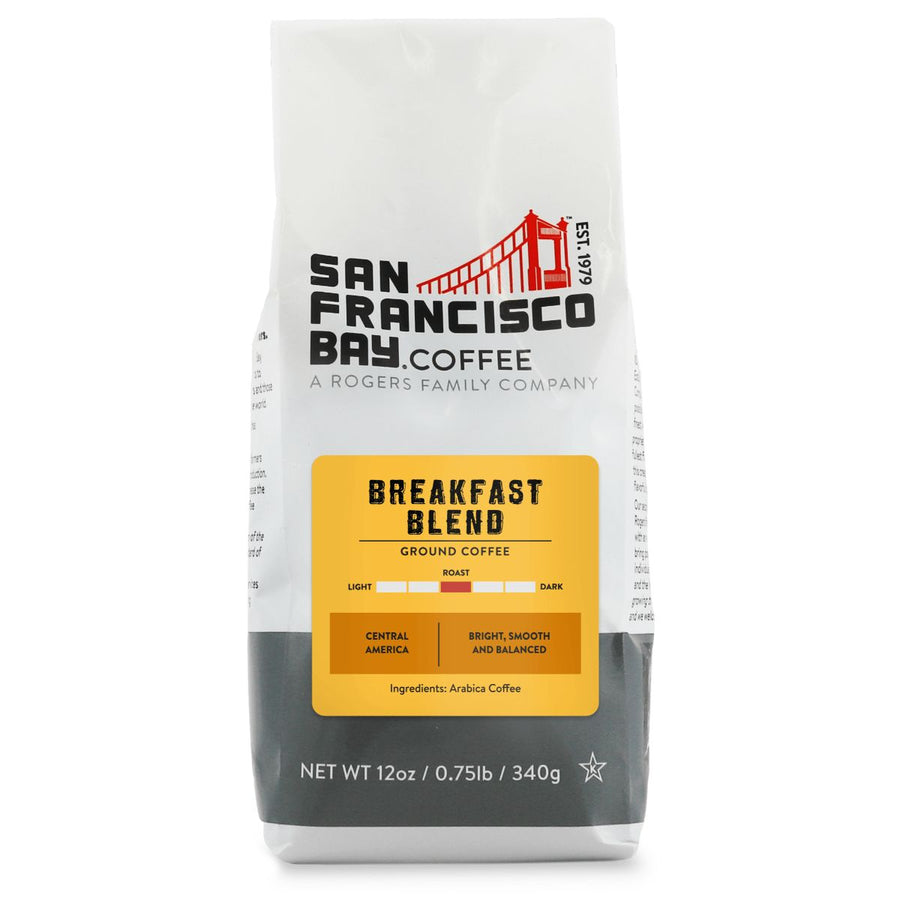 Breakfast Blend, Ground, 12 oz Bag - San Francisco Bay Coffee