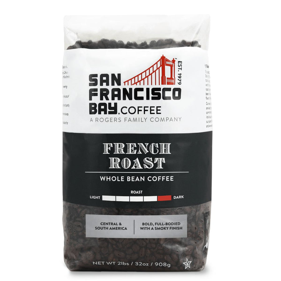 French Roast Whole Bean Coffee. Dark Roast. Bold, Full-Bodied with a Smoky Finish. Central & South America