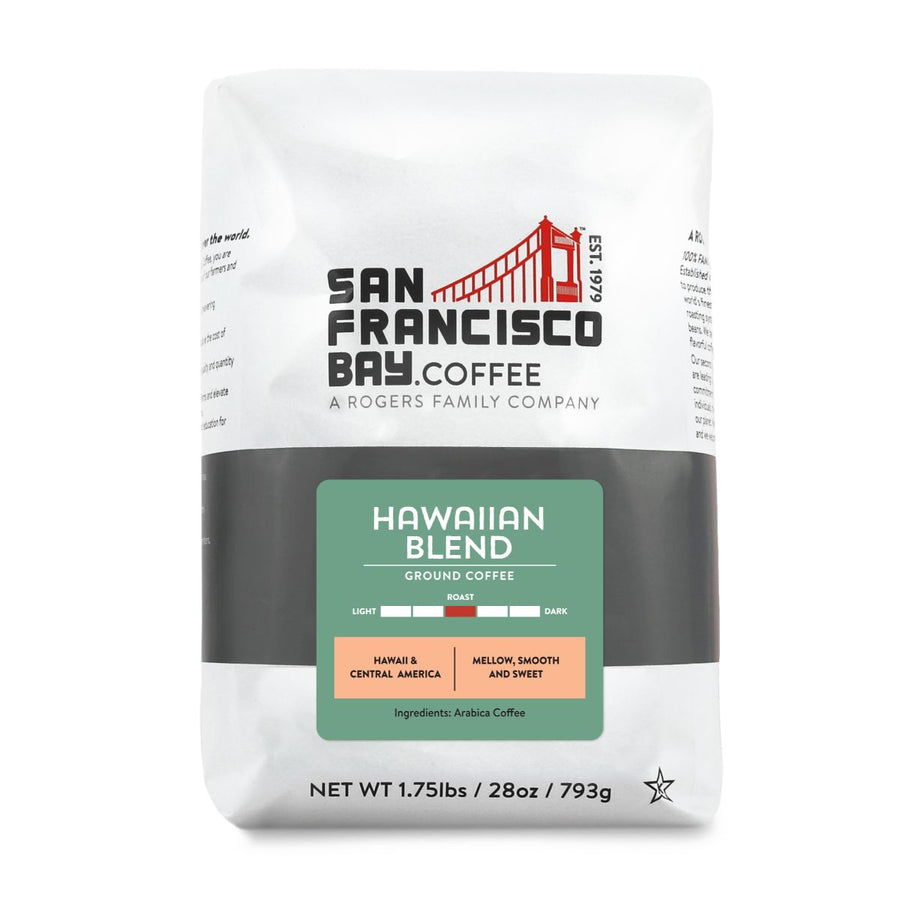 Hawaiian Blend, Ground, 28 oz Bag - San Francisco Bay Coffee