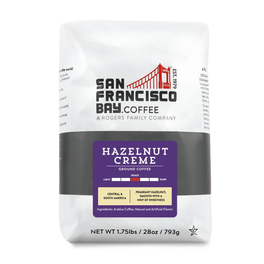 Hazelnut Creme, Ground, 28 oz Bag - San Francisco Bay Coffee