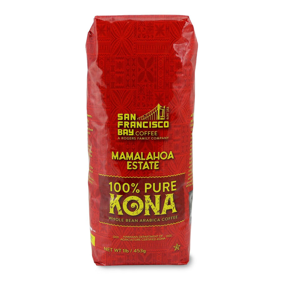 Mamalahoa Estate 100% Pure Kona, 1 lb Bag - San Francisco Bay Coffee
