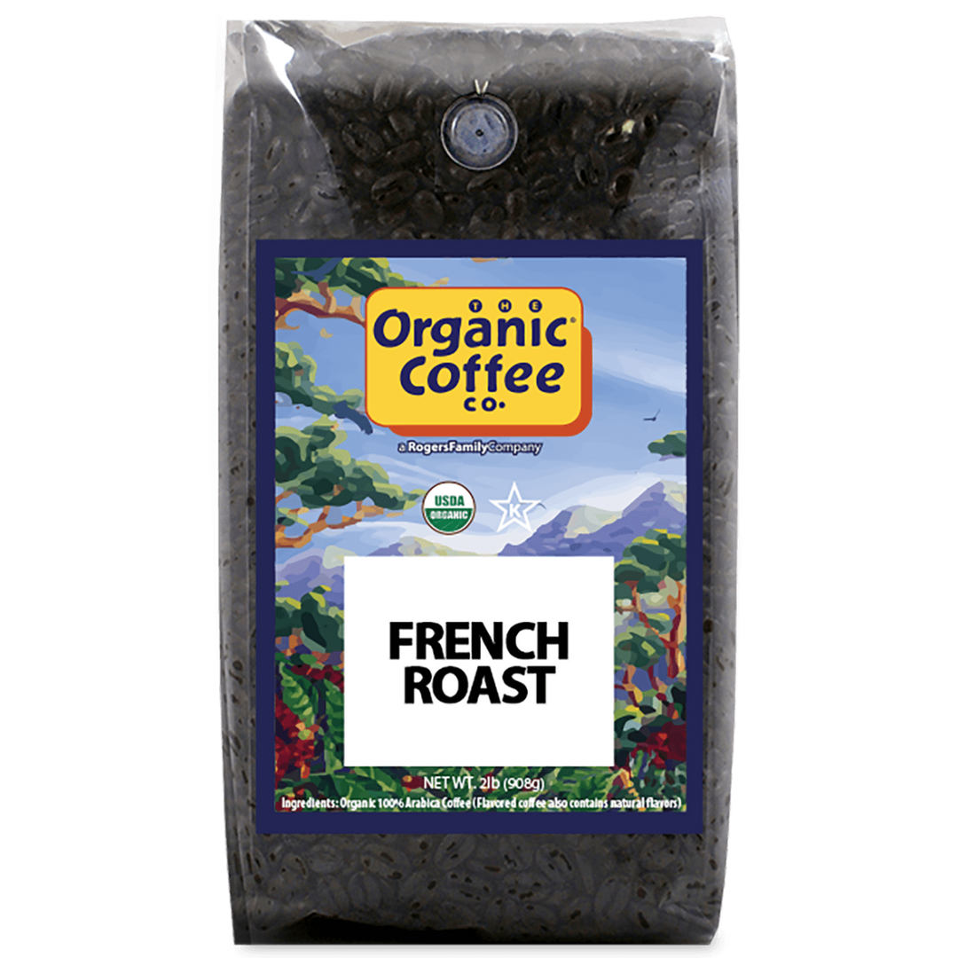 Organic French Roast Whole Bean, 2 lb Bag