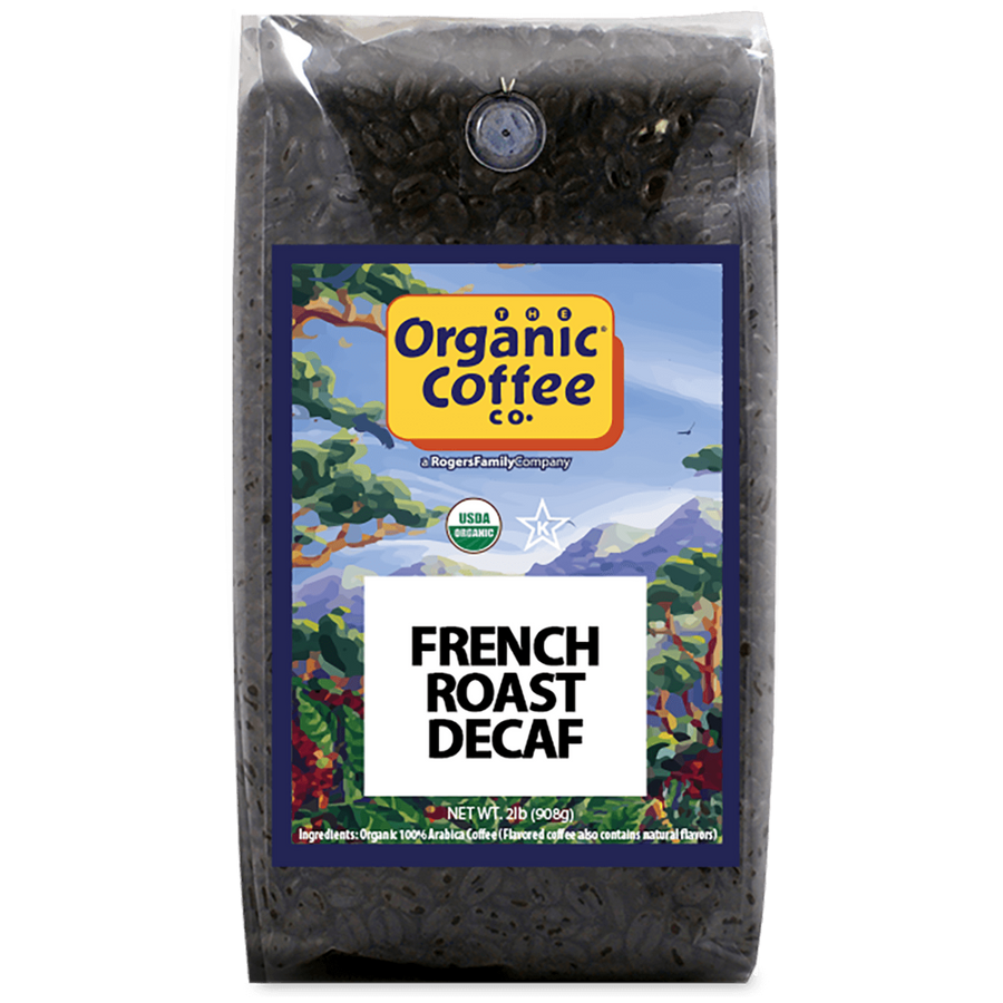 Organic French Roast Decaf, 2 lb Bag - Organic Coffee Co.