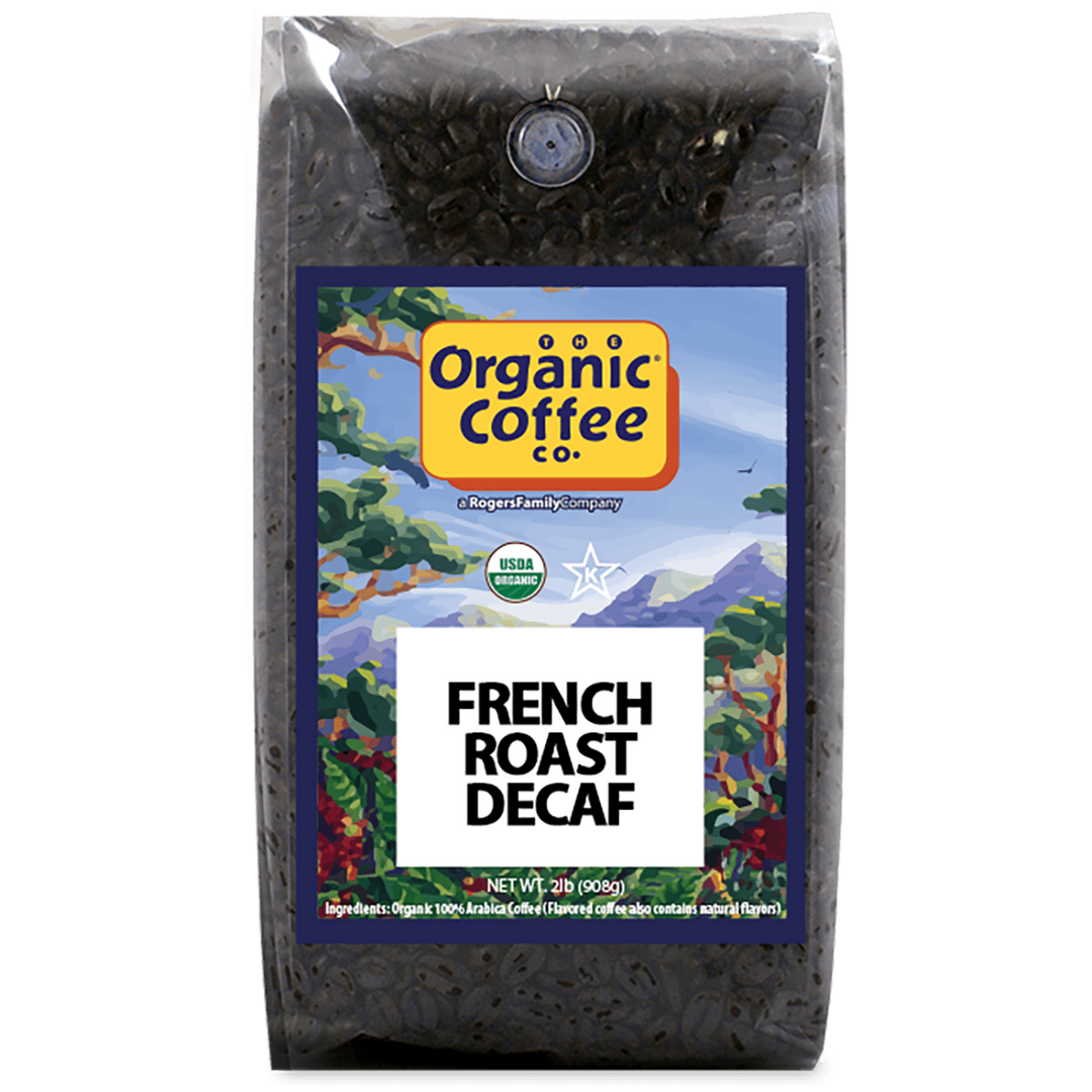 Organic French Roast Decaf Whole Bean, 2 lb Bag