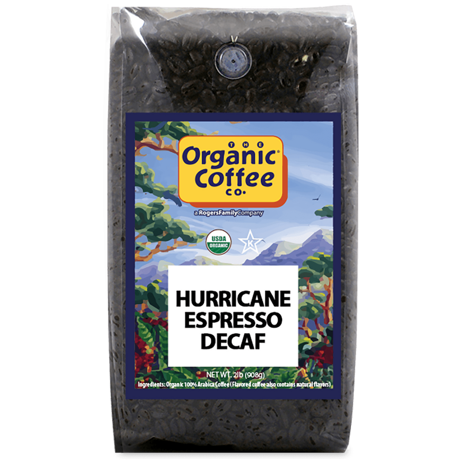 Organic Hurricane Espresso Decaf, 2 lb Bag - Organic Coffee Co.