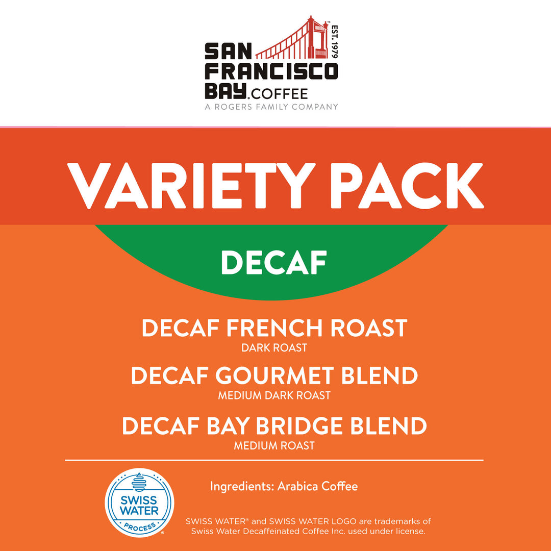 Decaf Variety Pack OneCUP™ Coffee Pods Label 