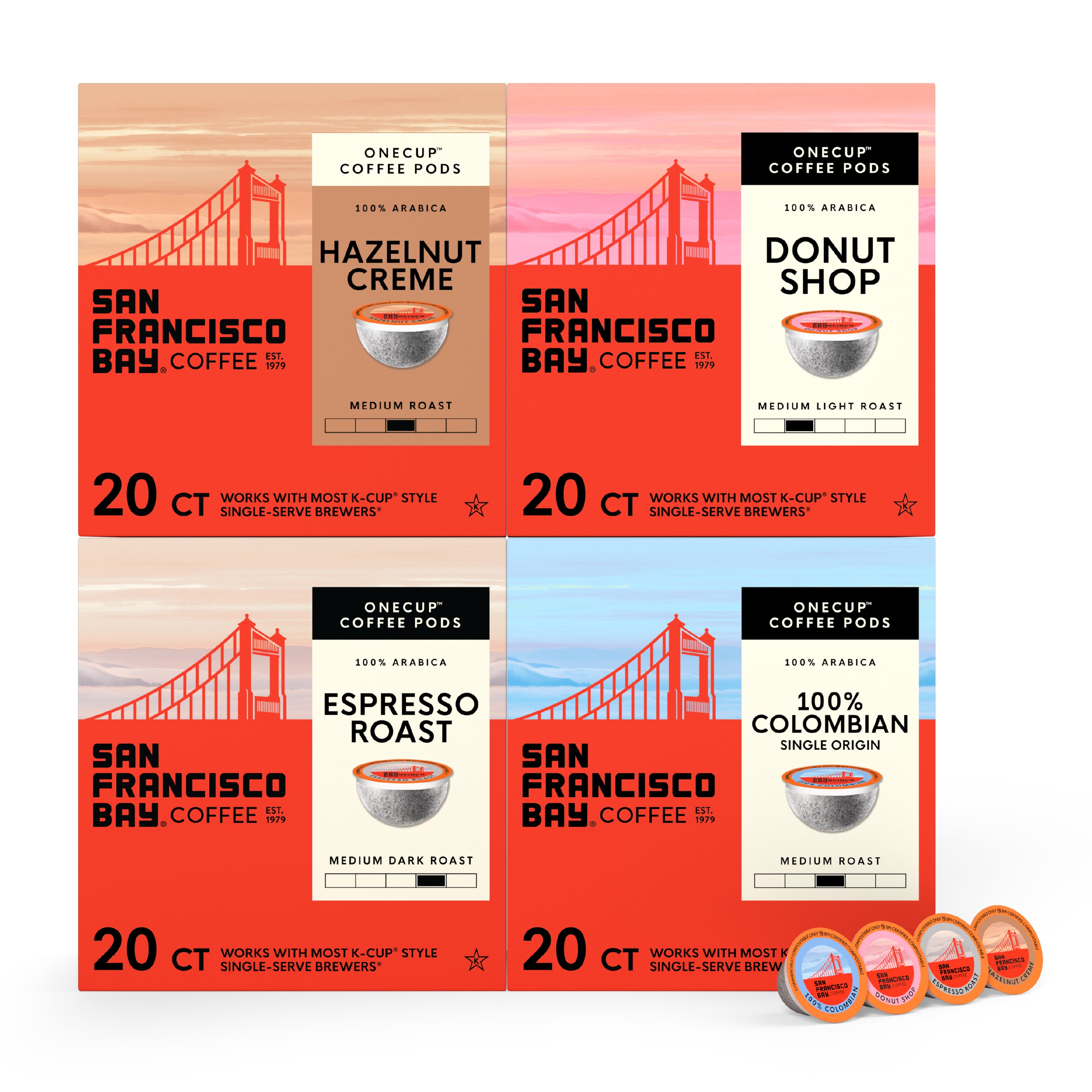 Coffee Pods Distinct Assortment Variety Pack | SF Bay Coffee