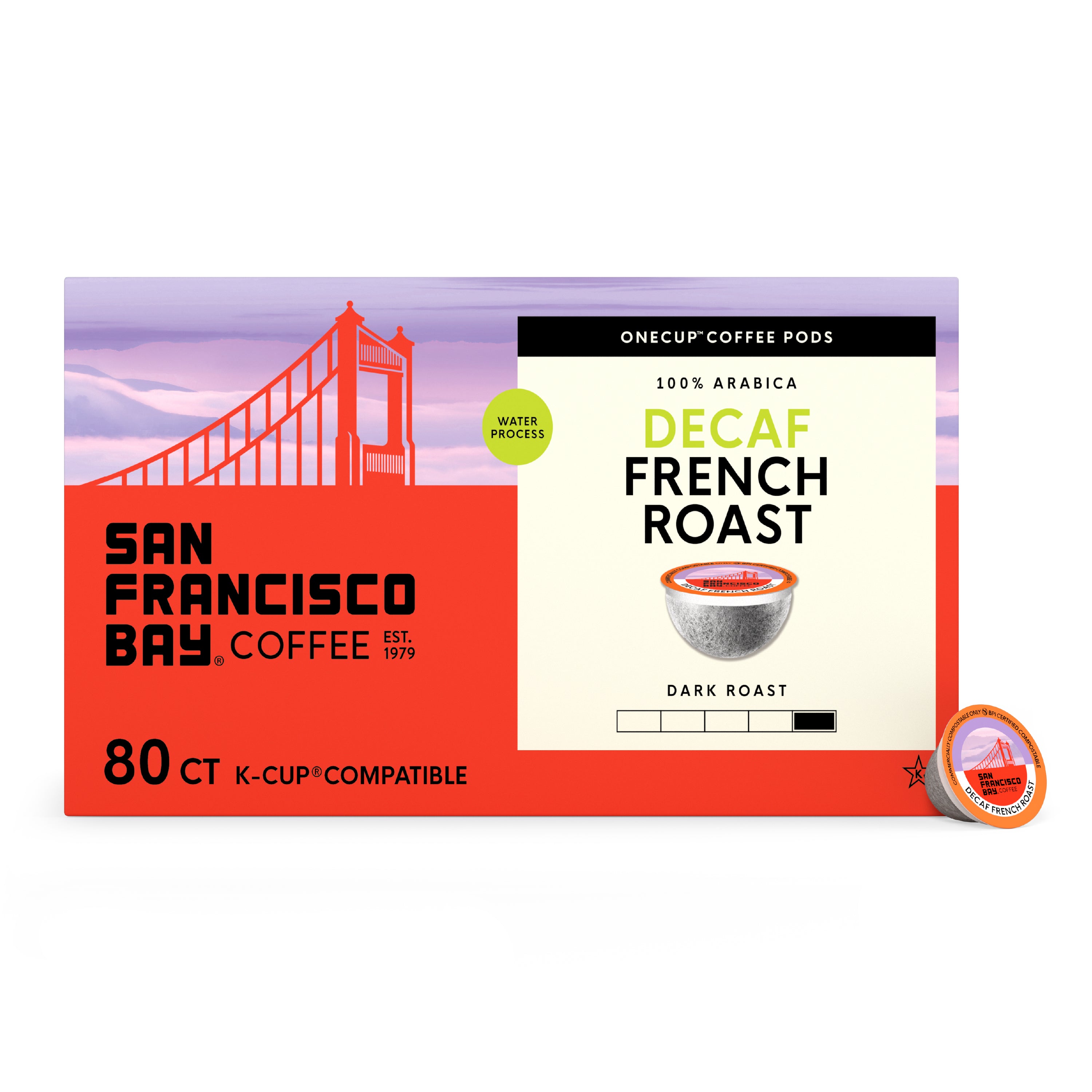 Decaf French Roast OneCUP™ Coffee Pods – SF Bay Coffee