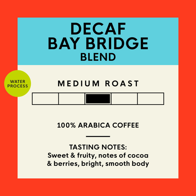 Decaf Bay Bridge Blend, Whole Bean, 2 lb Bag