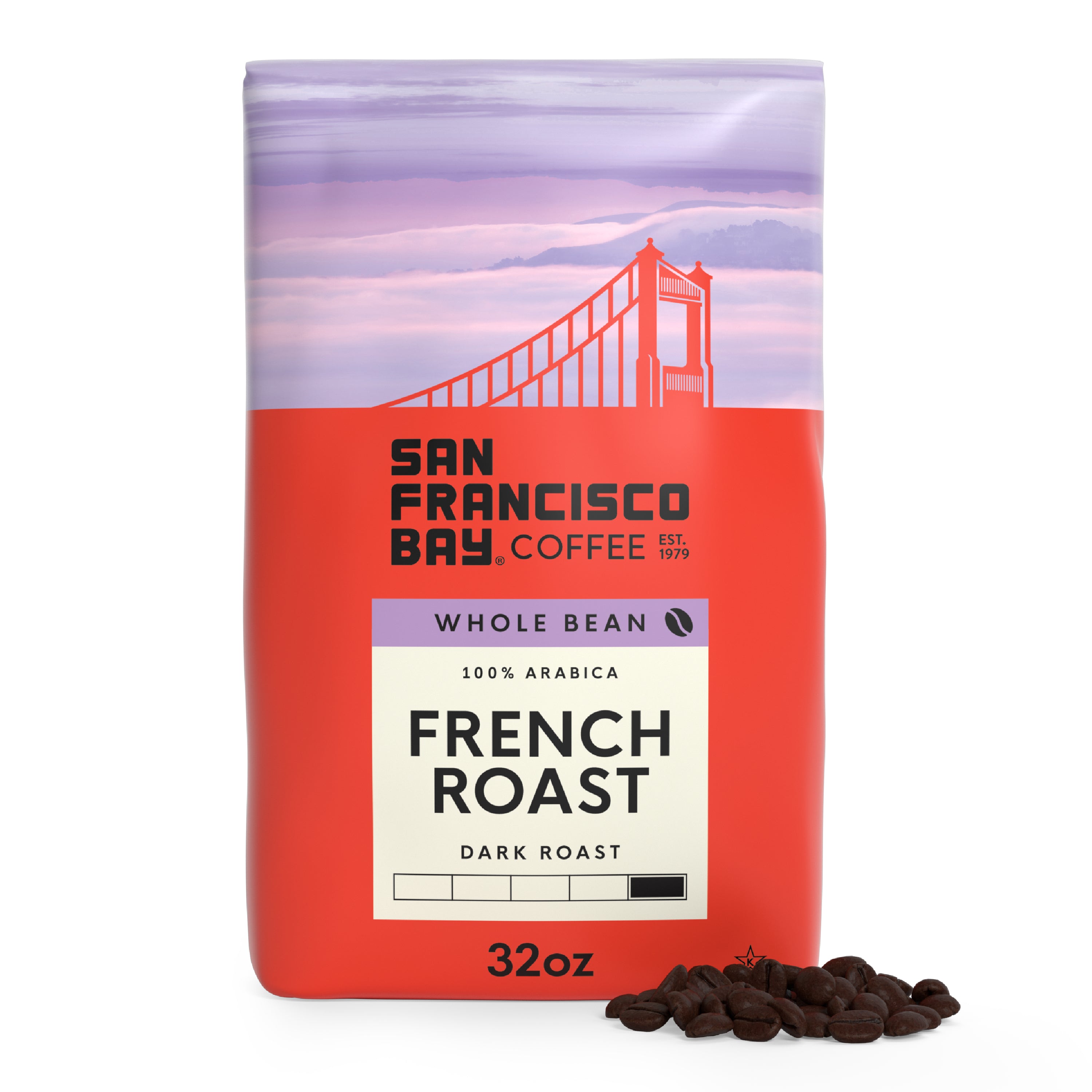 Dark French Roast Whole Bean Coffee, 2 lb Bag | SF Bay Coffee