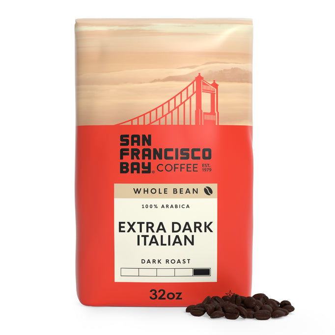 Extra Dark Italian Whole Bean, 2 lb Bag