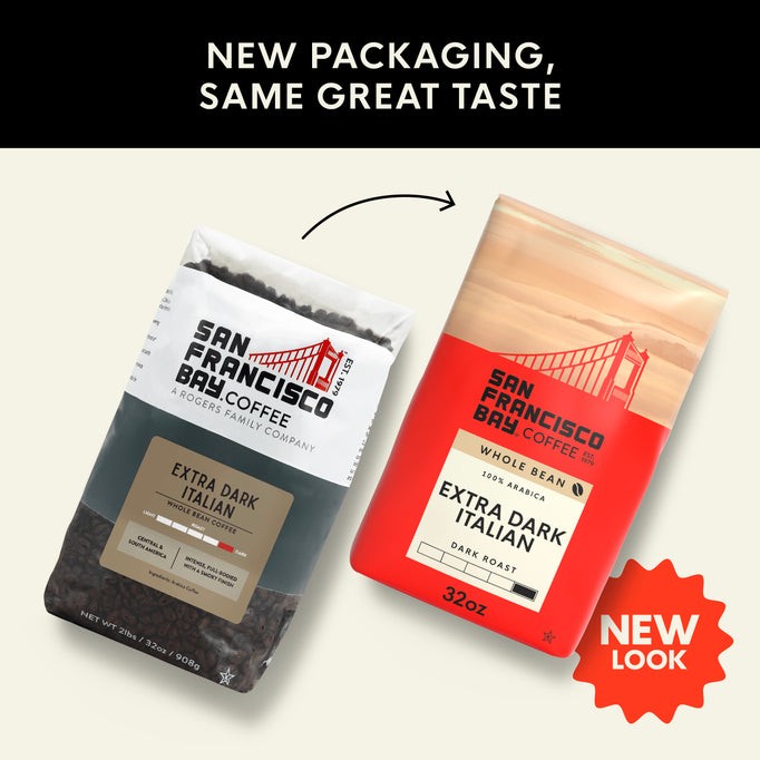 Extra Dark Italian Whole Bean, 2 lb Bag