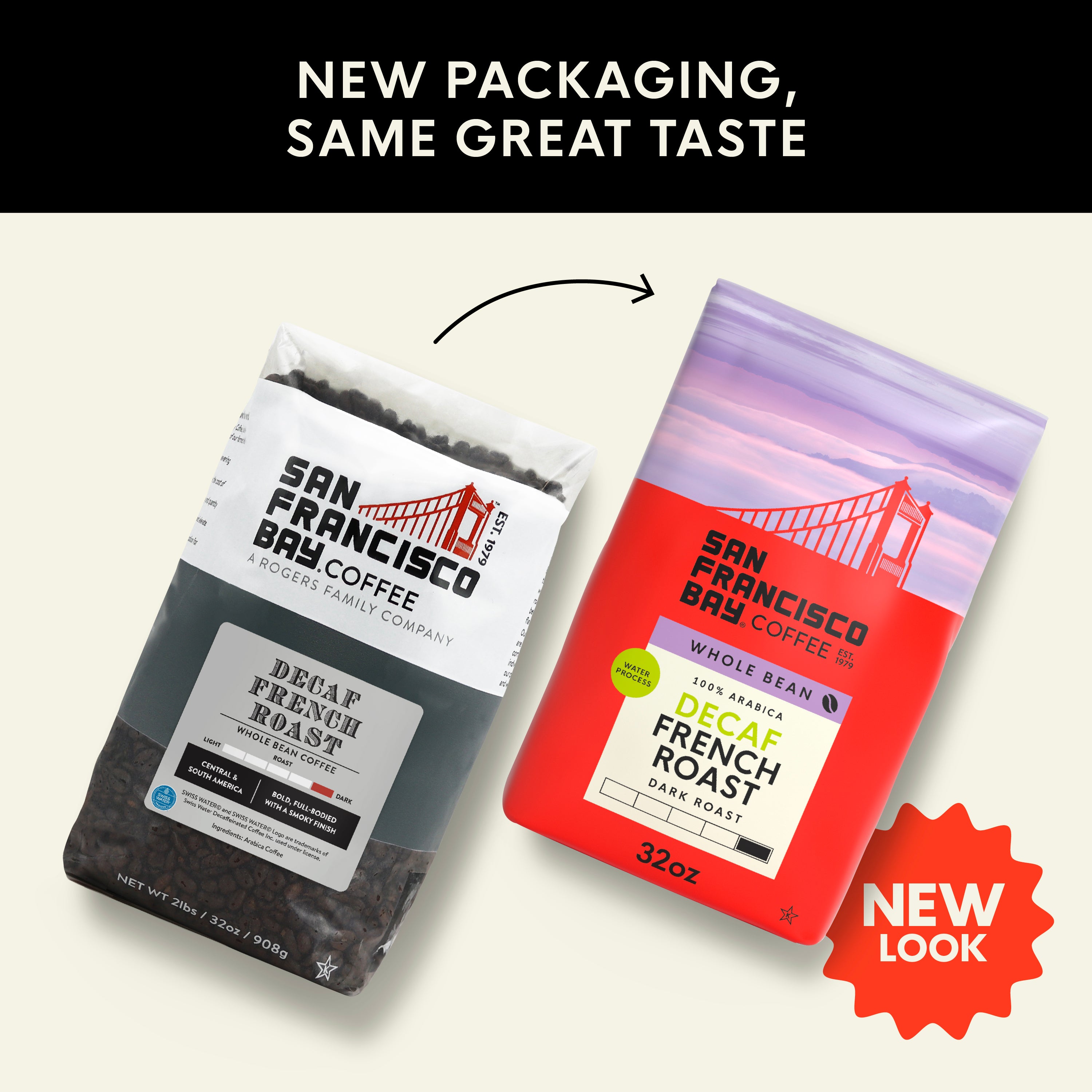 Decaf French Roast Whole Bean, 2 lb Bag