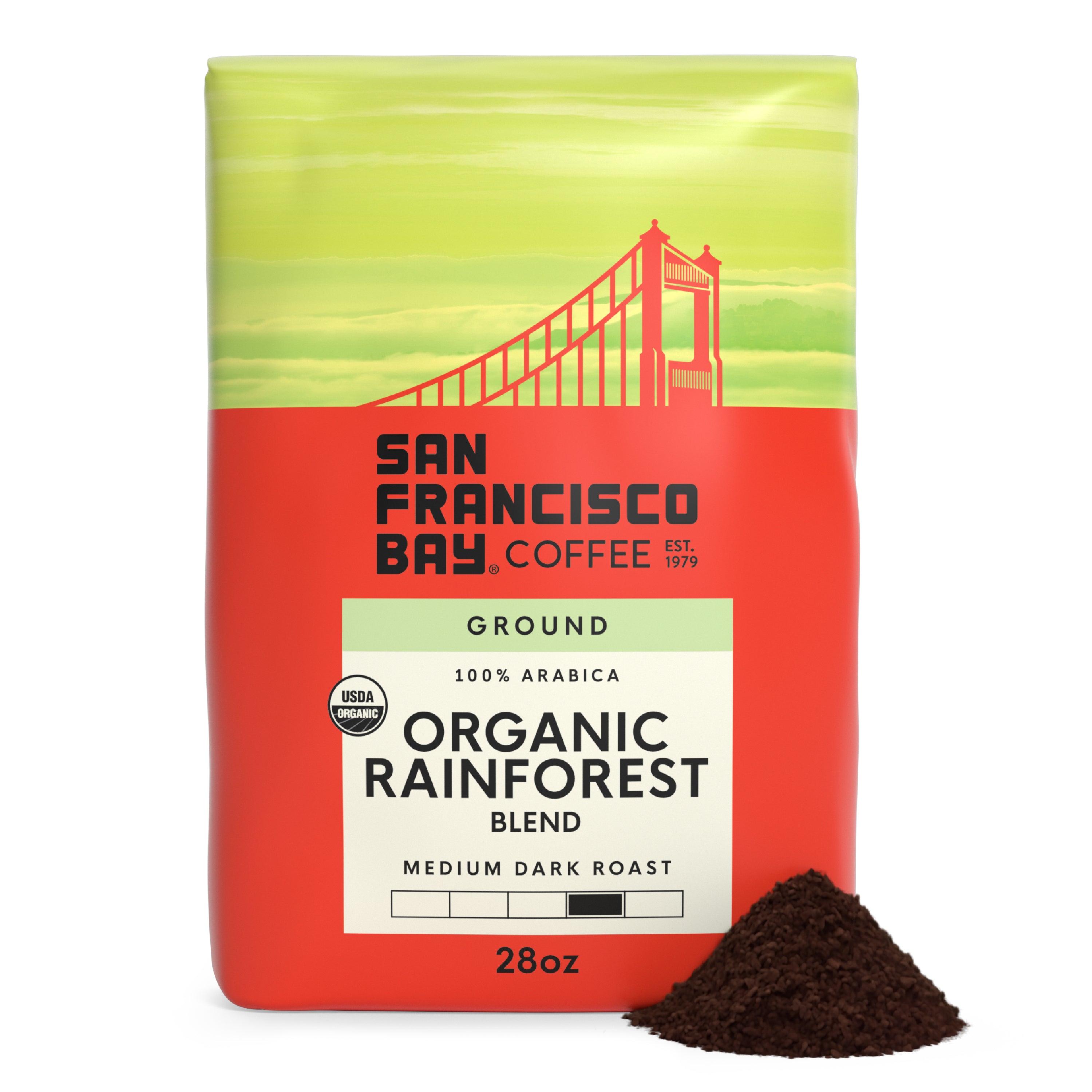 Organic Rainforest Blend, Ground, 28 oz Bag - Ground
