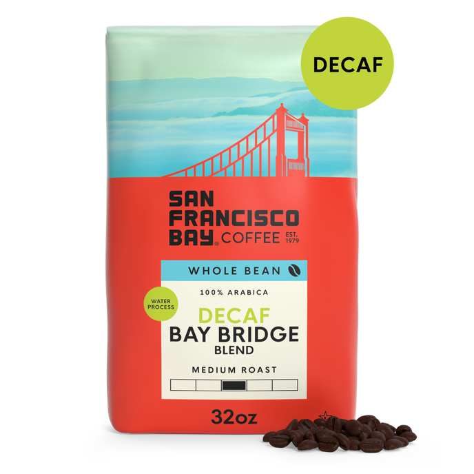 Decaf Bay Bridge Blend, Whole Bean, 2 lb Bag