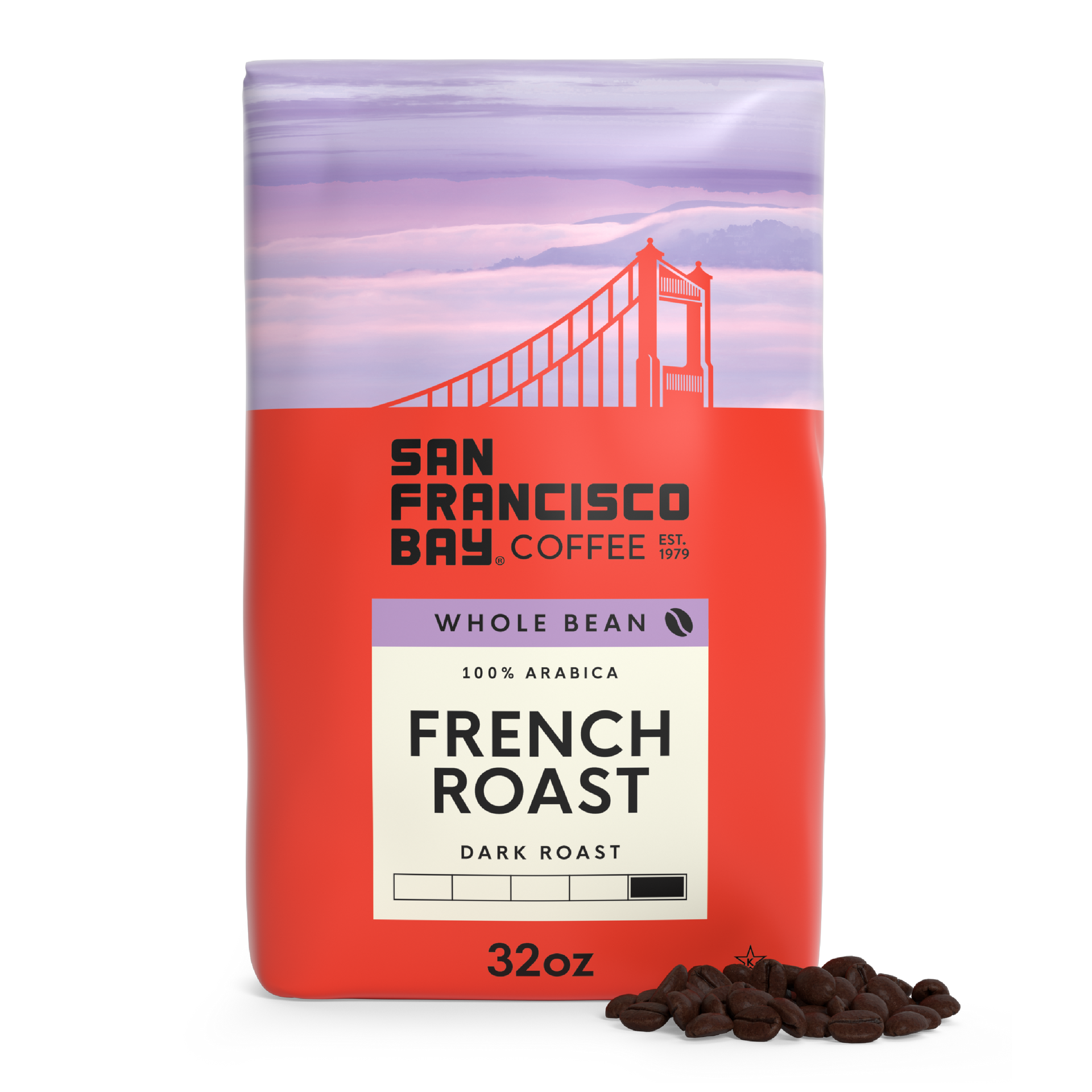 Dark French Roast Whole Bean Coffee, 2 lb Bag | SF Bay Coffee