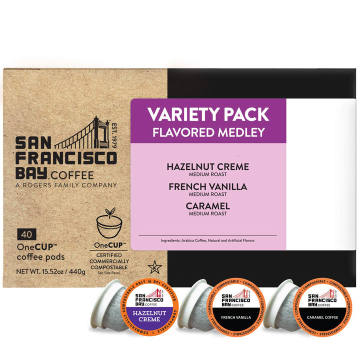 Flavored Medley Variety Pack OneCUP™ Coffee Pods, 40 Count