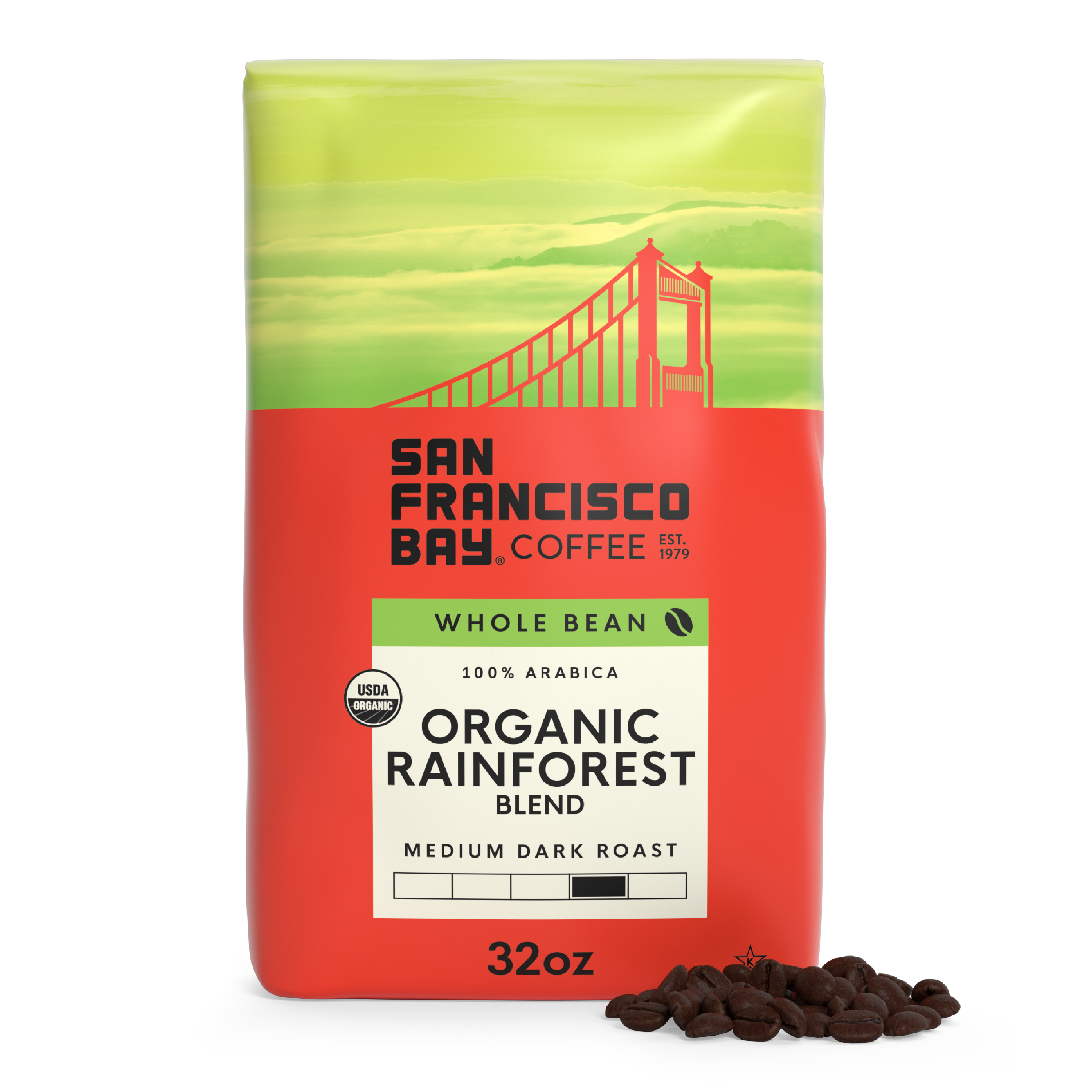 Organic Rainforest Blend Whole Bean, 2 lb Bag