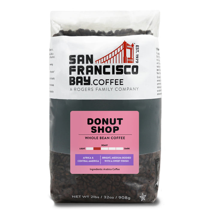 Donut Shop Whole Bean, 2 lb Bag - San Francisco Bay Coffee