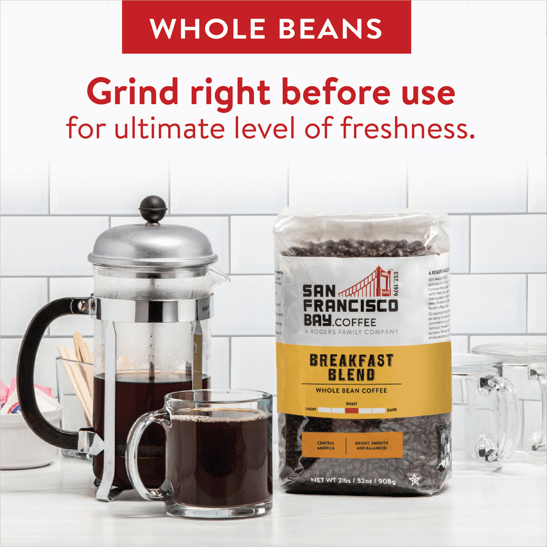 Breakfast Blend Whole Bean, 2 lb Bag