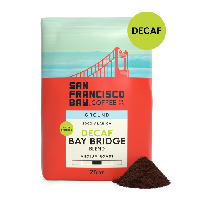 Decaf Bay Bridge Blend, Ground, 28 oz Bag