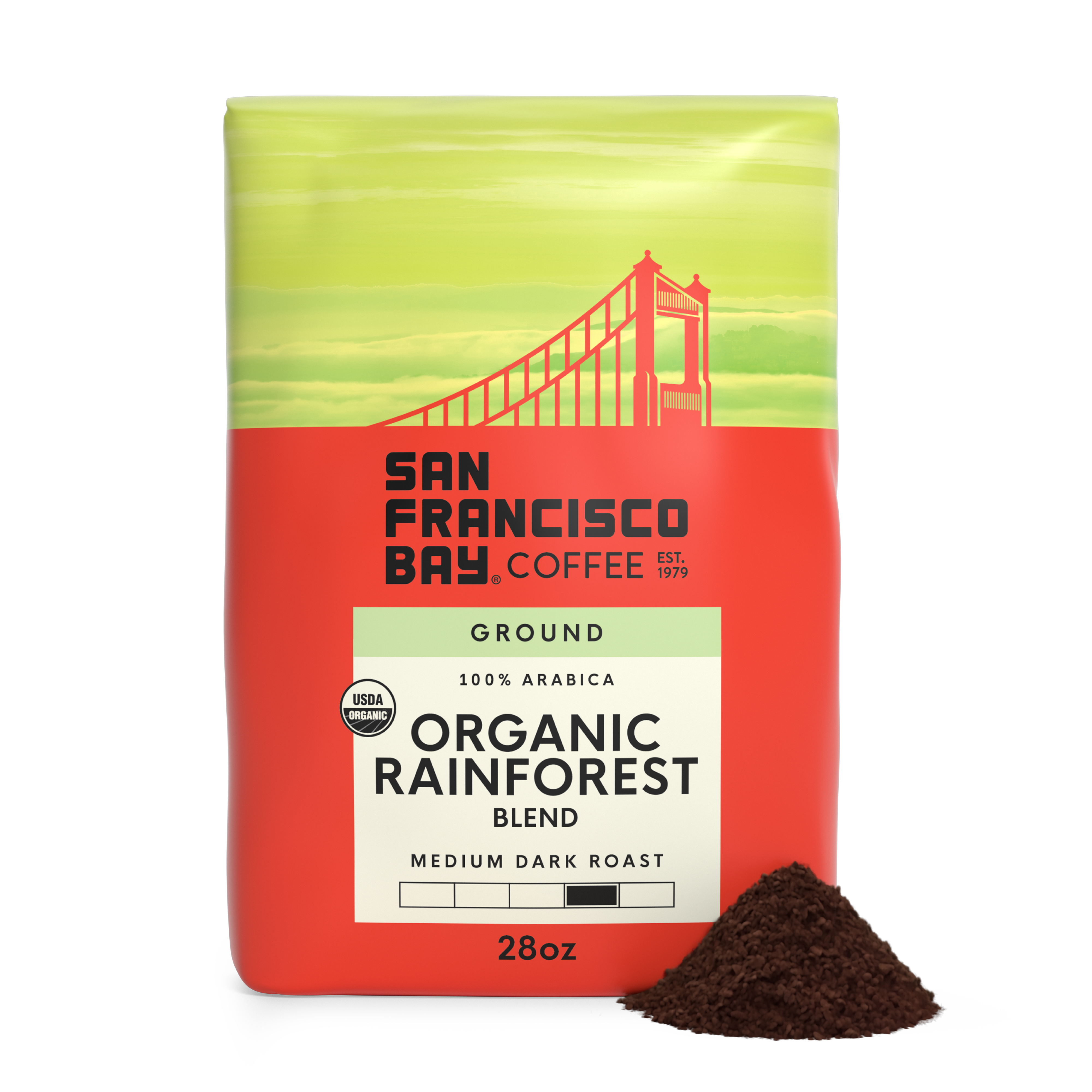 Organic Rainforest Blend, Ground, 28 oz Bag