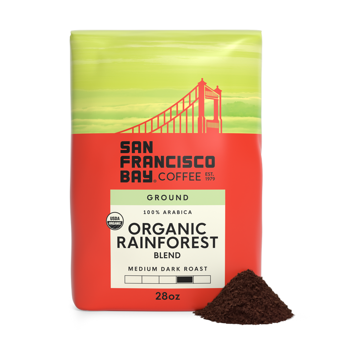 Organic Rainforest Blend, Ground, 28 oz Bag