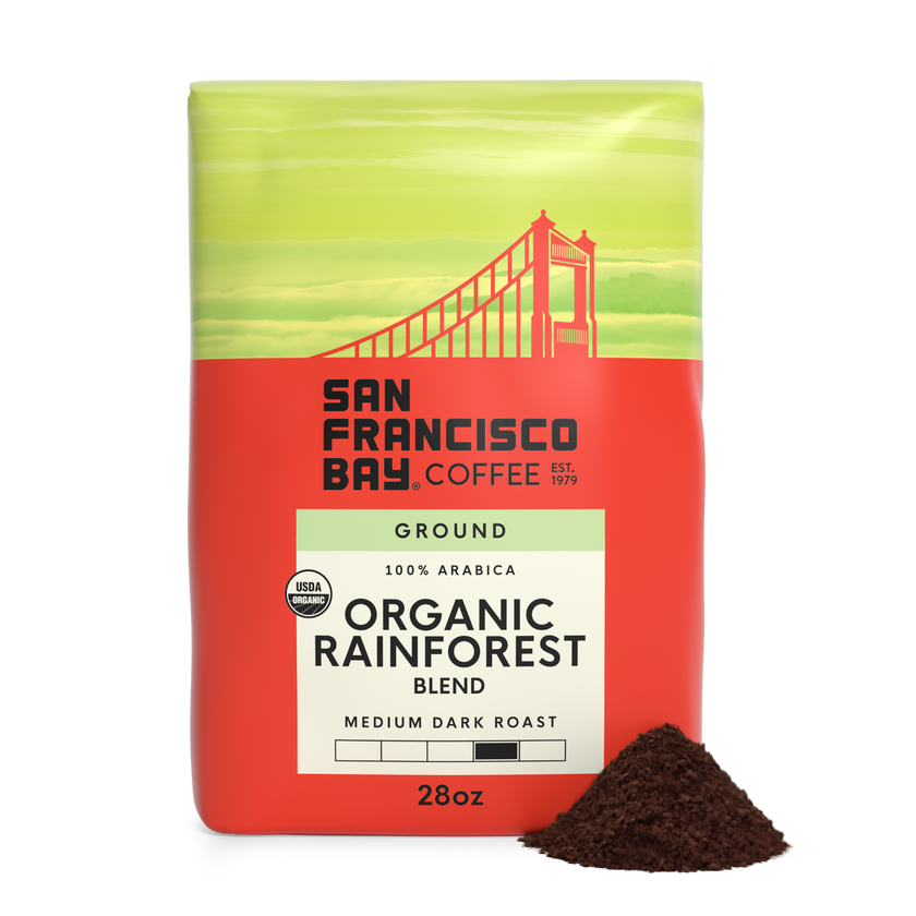 Organic Rainforest Blend, Ground, 28 oz Bag