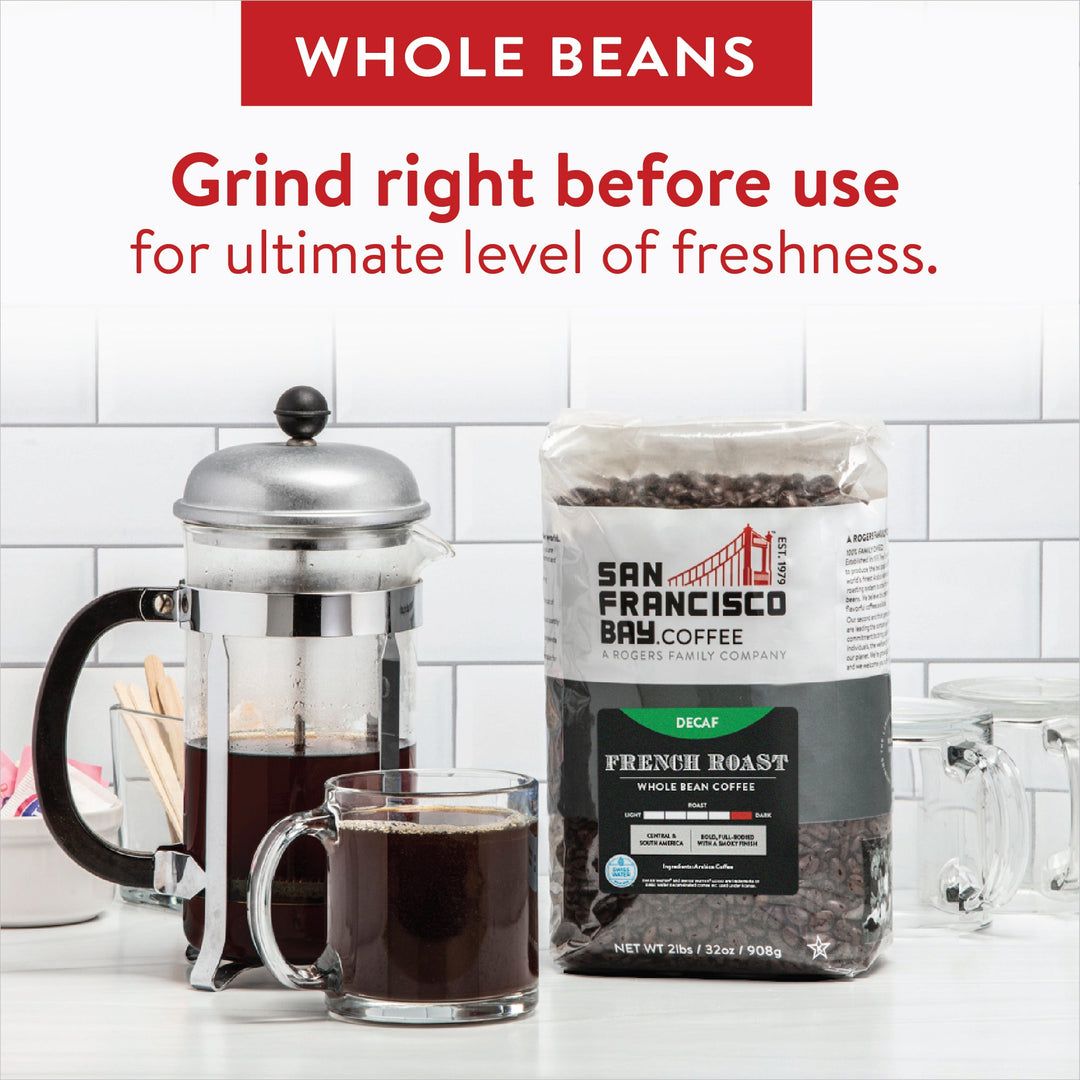 Decaf French Roast Whole Bean, 2 lb Bag