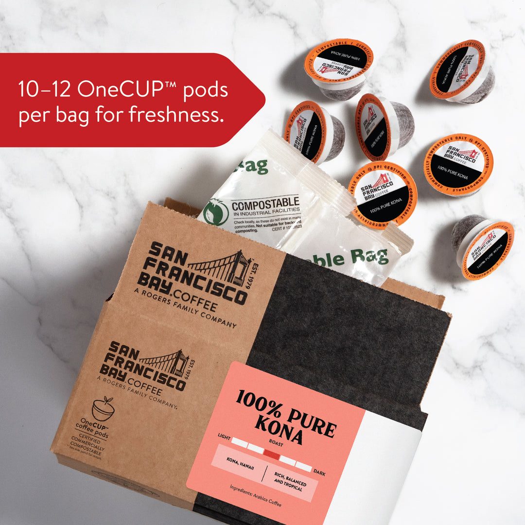 100% Pure Kona Coffee Specialty OneCUP™ Coffee Pods, 30 Count