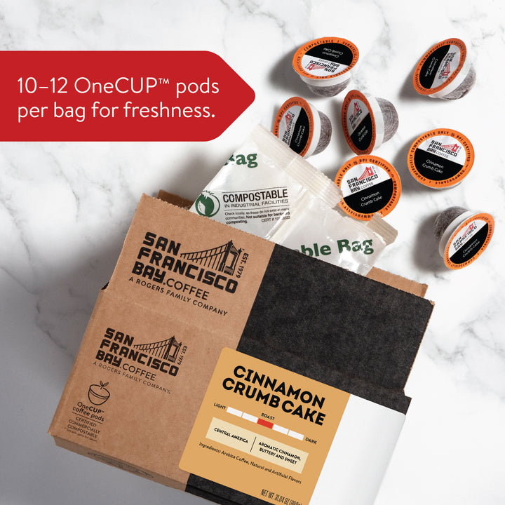 Cinnamon Crumb Cake OneCUP™ Coffee Pods