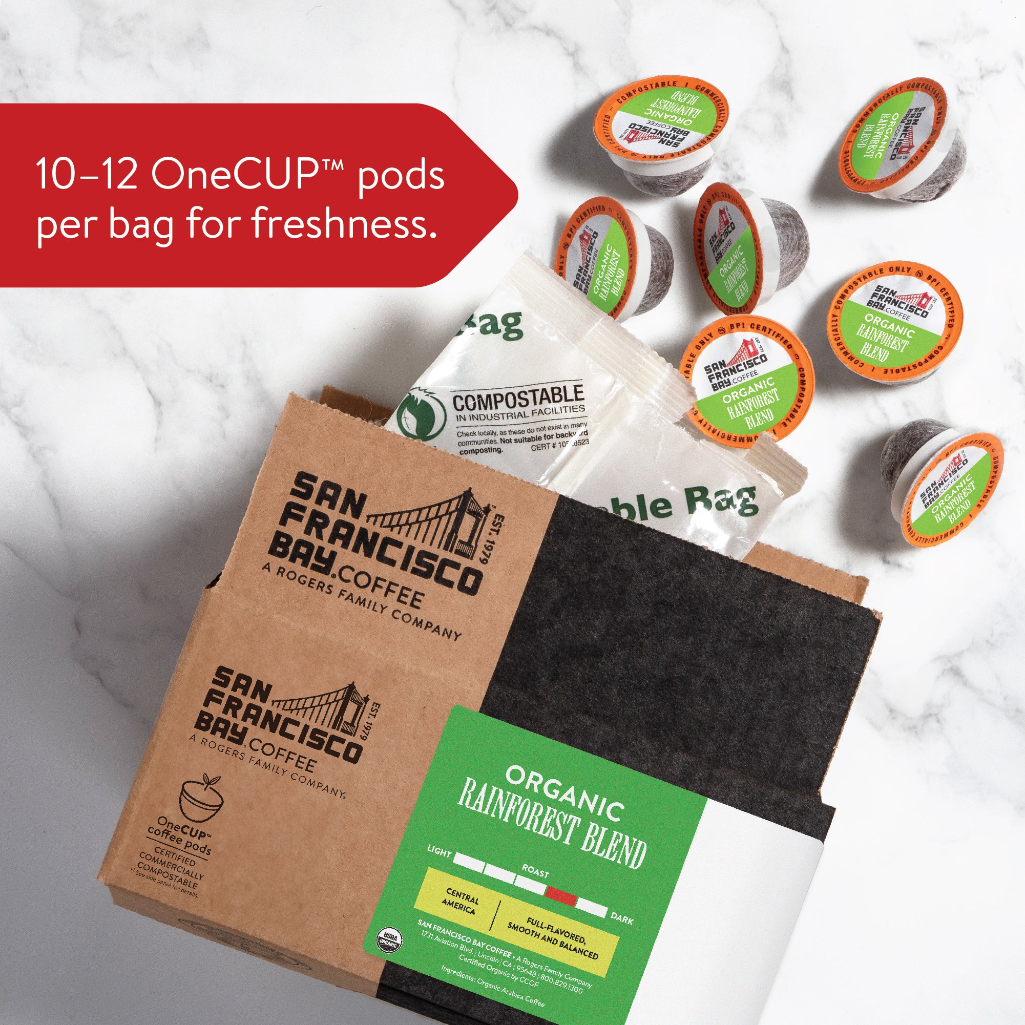 Organic Rainforest Blend OneCUP™ Coffee Pods