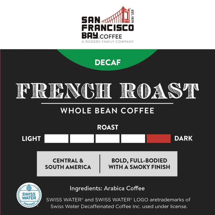 Decaf French Roast Whole Bean, 2 lb Bag