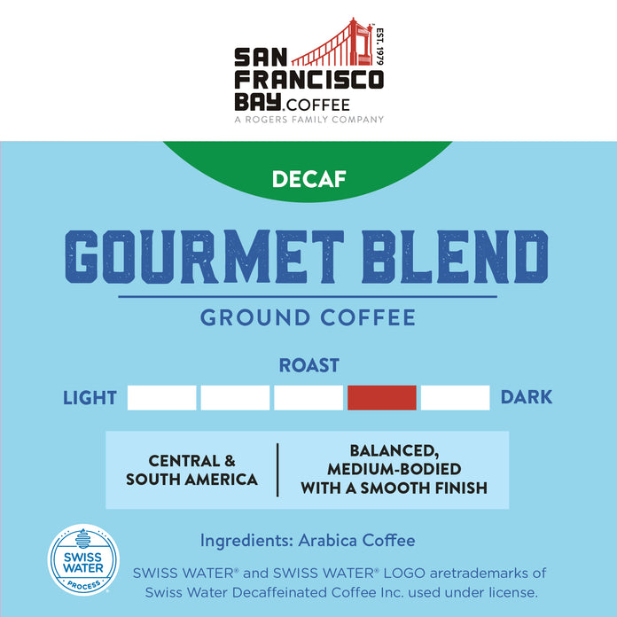 Decaf Gourmet Blend, Ground, 28 oz Bag