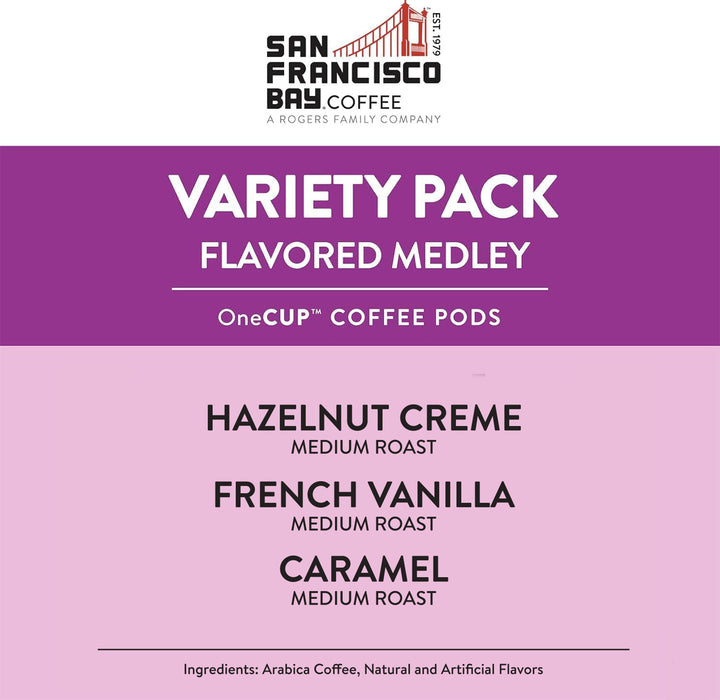 Flavored Medley Variety Pack OneCUP™ Coffee Pods, 40 Count