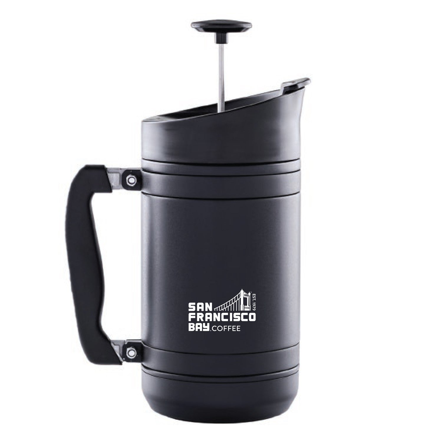 San Francisco Bay BaseCamp French Press 32 oz Black SF Bay Coffee