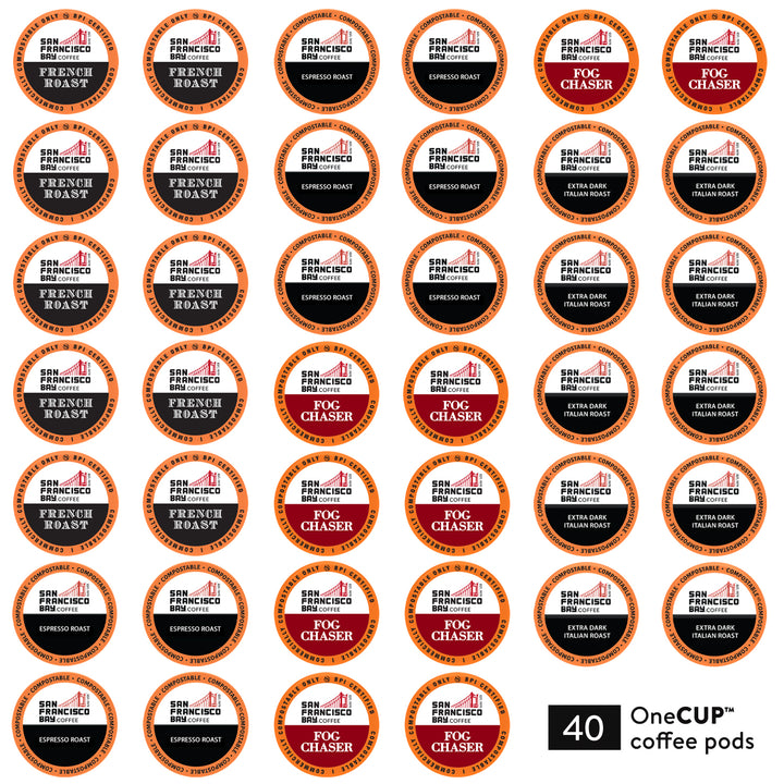 Dark Roast Collection Variety Pack OneCUP™ Coffee Pods, 40 Count