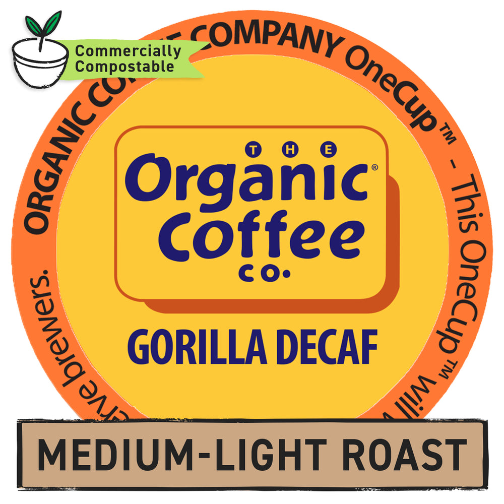 Organic Gorilla Decaf OneCUP™ Pods - Organic Coffee Co.