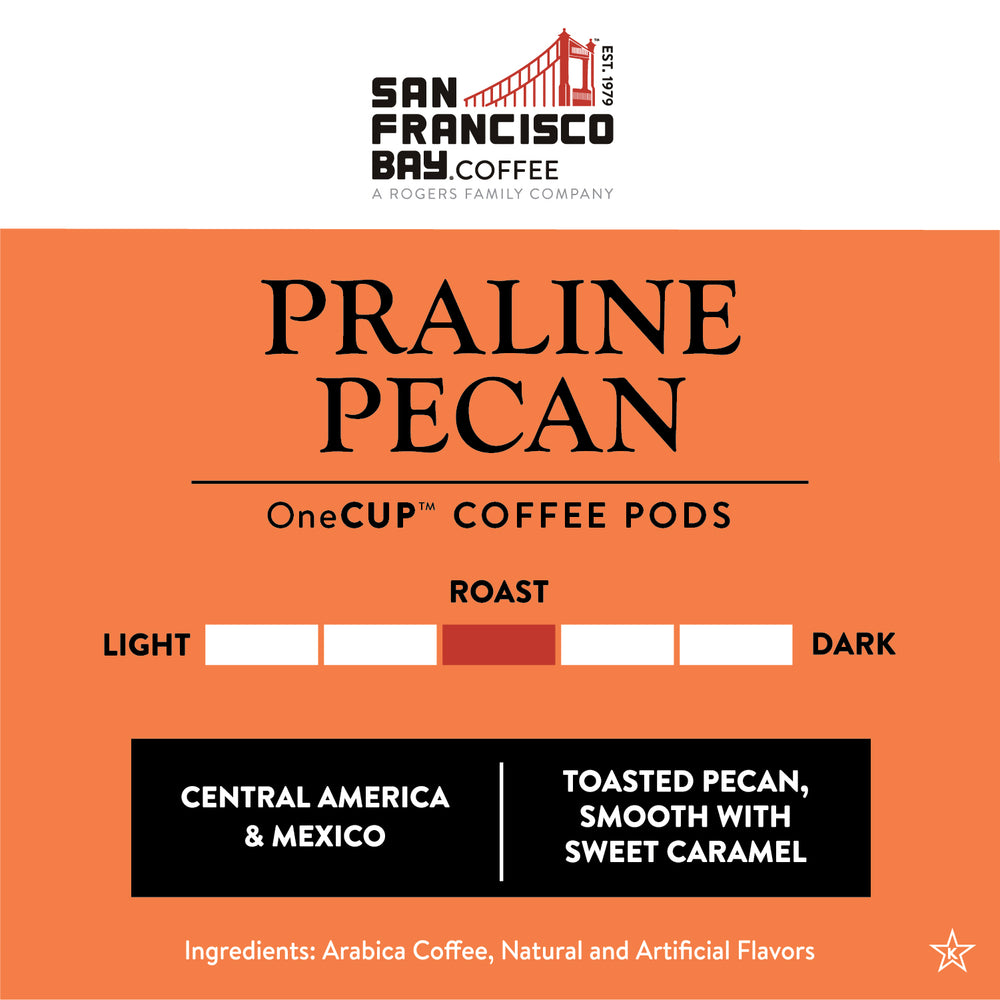 Praline Pecan OneCUP™ Pods, 80 Count - San Francisco Bay Coffee